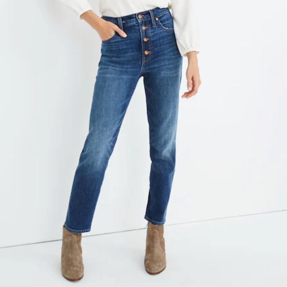 EUC Madewell Jeans The Perfect Crop Jean‎ Button-Front Edition 31